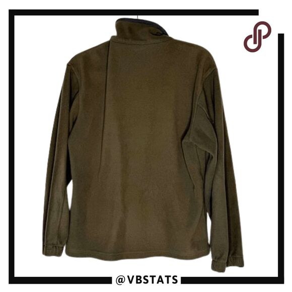 Tianke Core Men's Full Zip Fleece Long Sleeve Sweater Olive Green Size Large - Picture 2 of 7